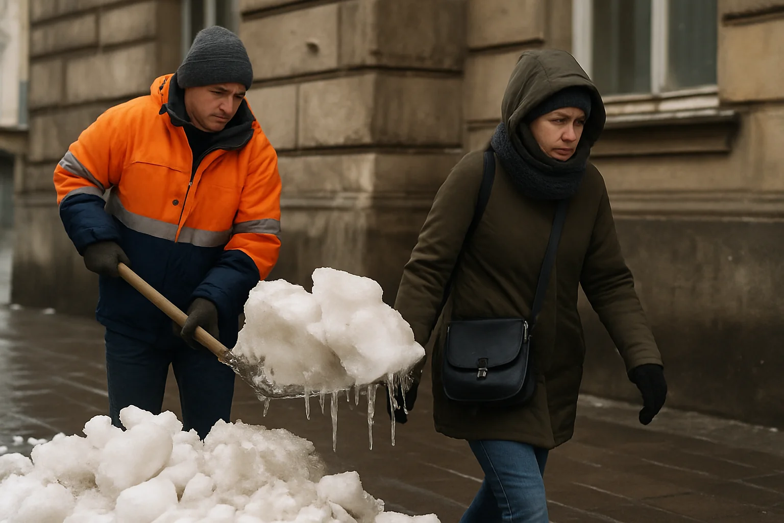 Cine răspunde pentru zăpadă și țurțuri căzuți: reguli și amenzi în 2026